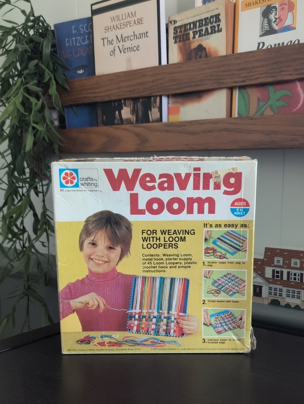 Vintage Weaving Loom - Yellow